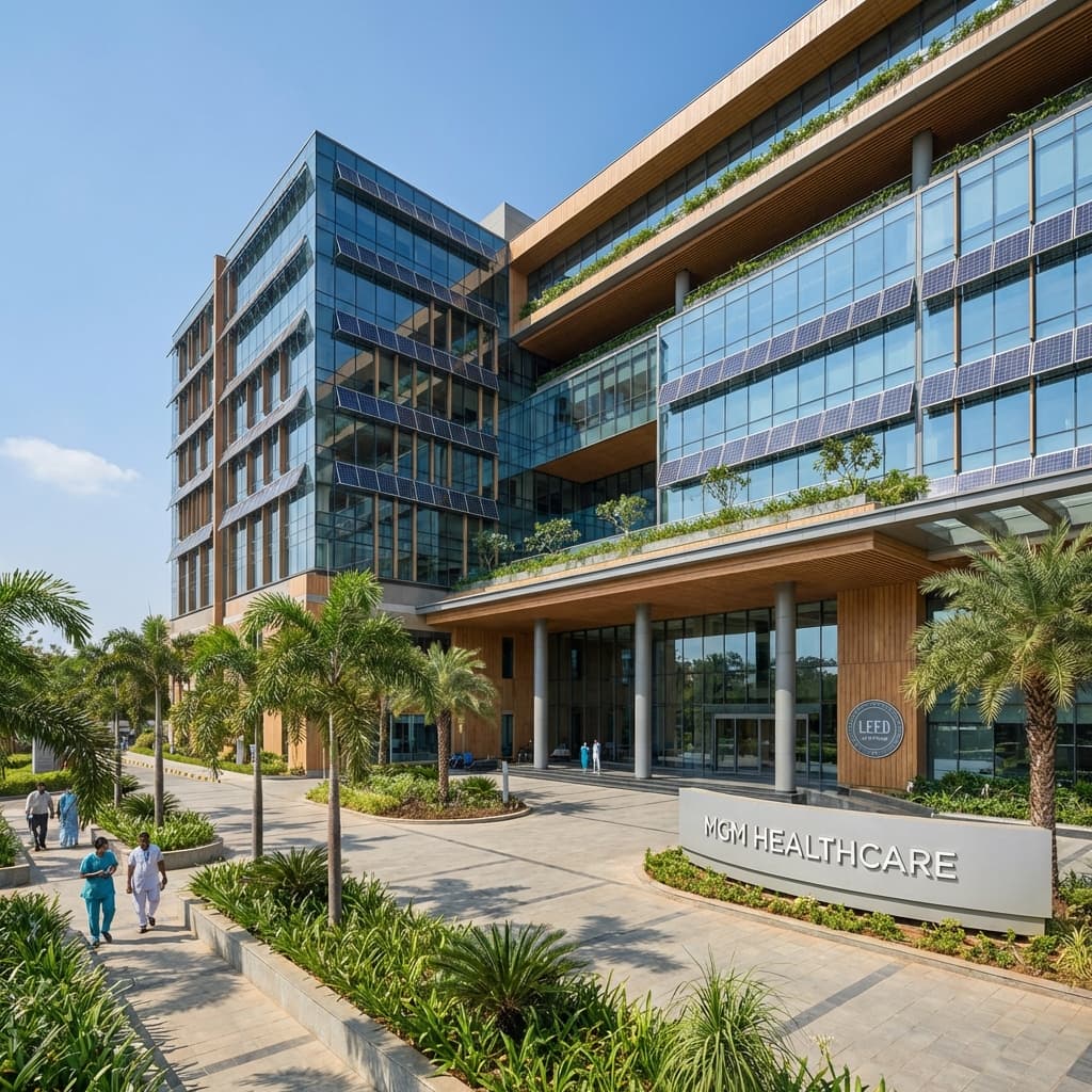 MGM Healthcare Exterior - LEED Platinum Green Building
